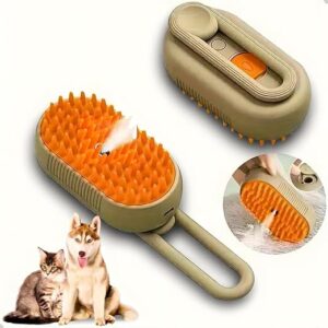 Escova Pet a Vapor 3 em 1 Recarregável - Cães e Gatos